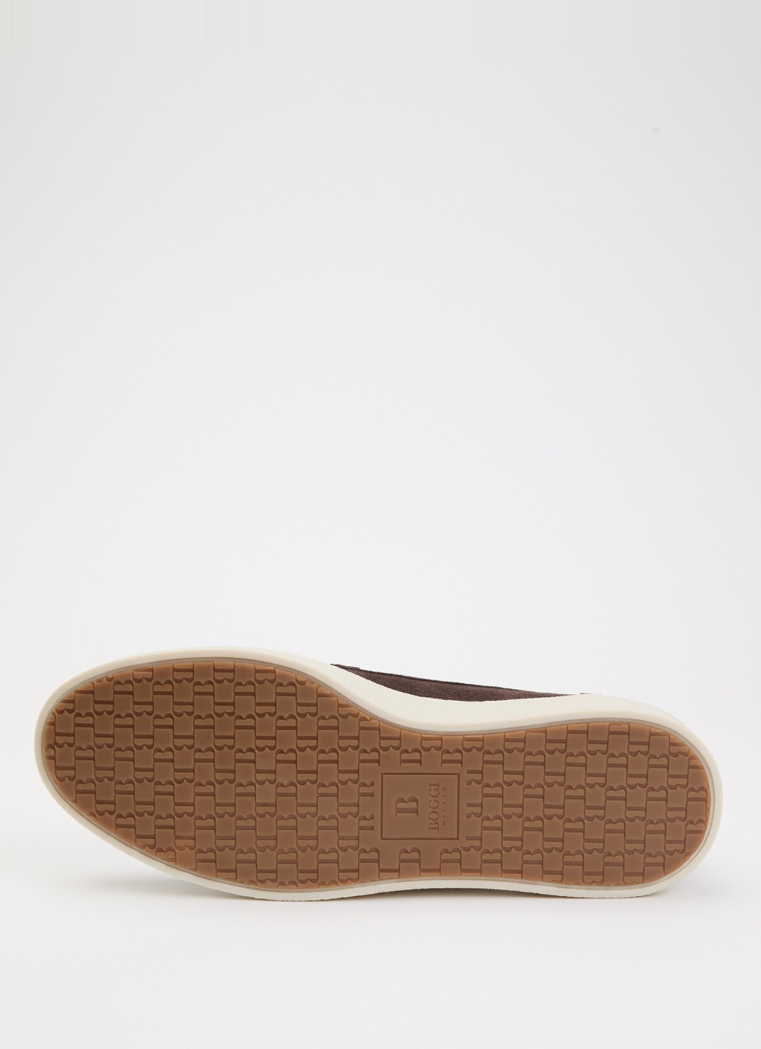 Boggi Milano Slip-on van suède - detail 3 donkerbruin