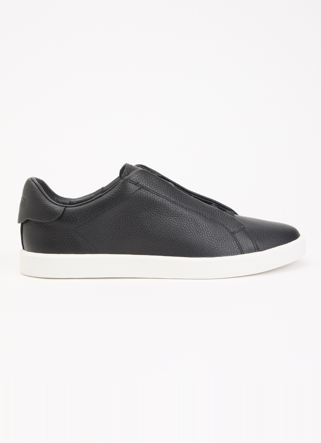 Boggi Milano Sneaker van leer met logo - voorkant 5 zwart