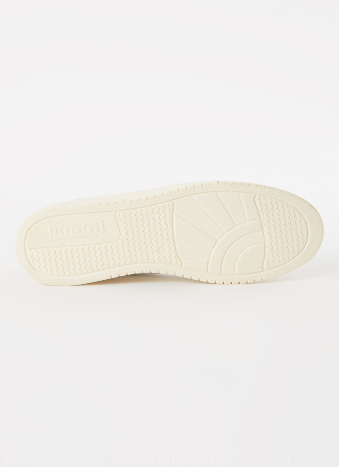 Boggi Milano Sneaker van leer met suède details - detail 3 wit