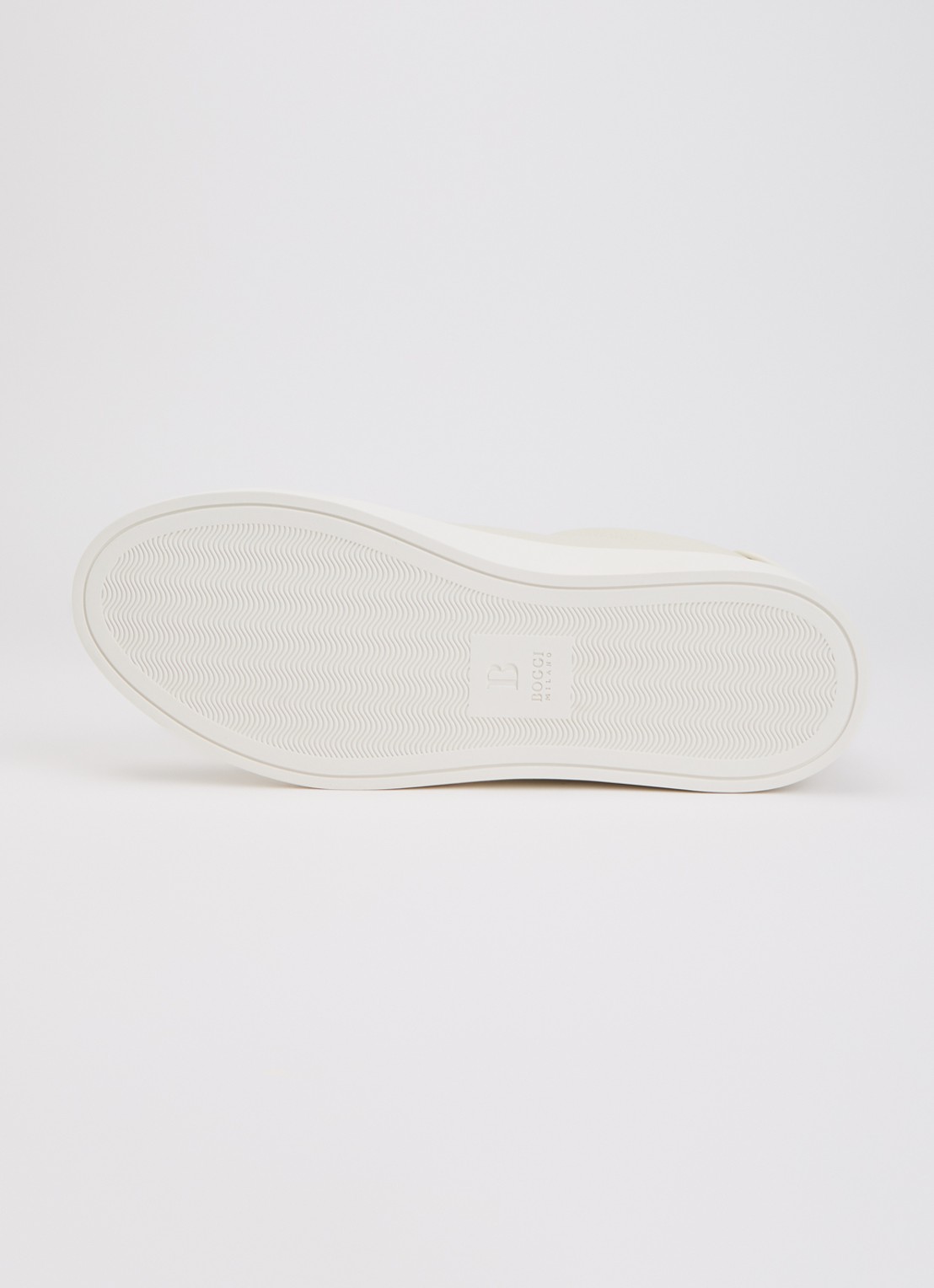 Boggi Milano Sneaker van leer - detail 4 gebroken wit
