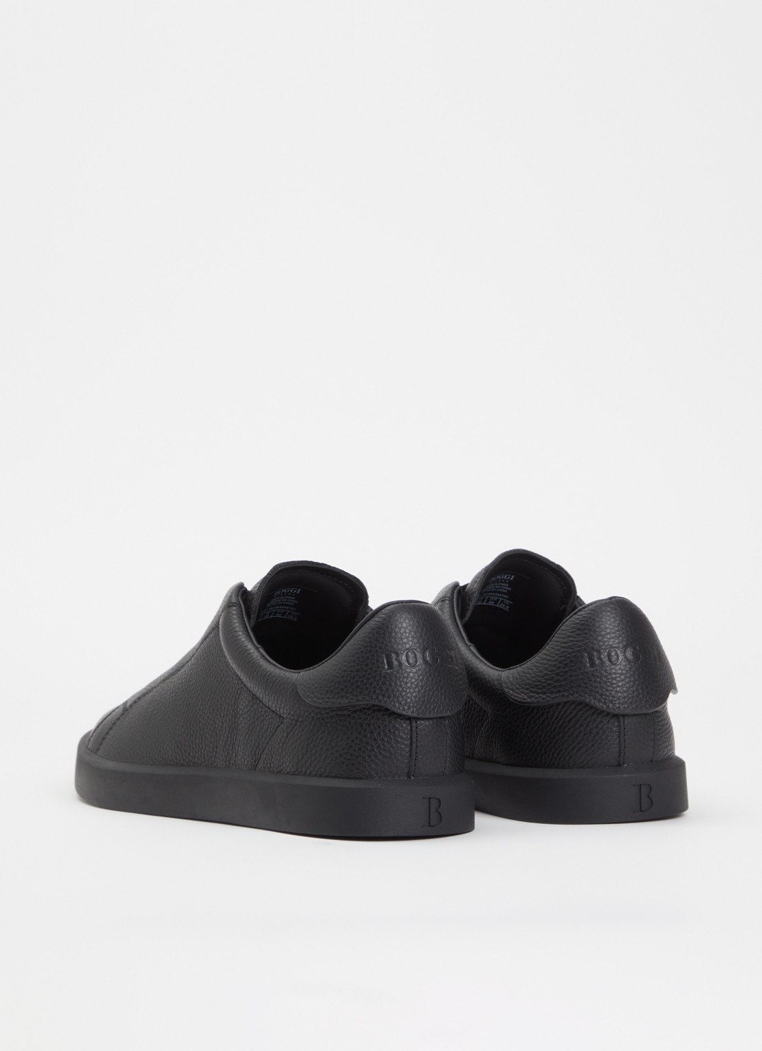 Boggi Milano Sneaker van leer - achterkant 5 zwart