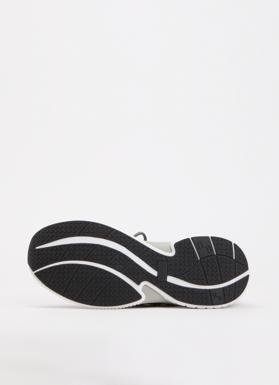 Boggi Milano Sneaker van mesh met logo - detail 3 grijs