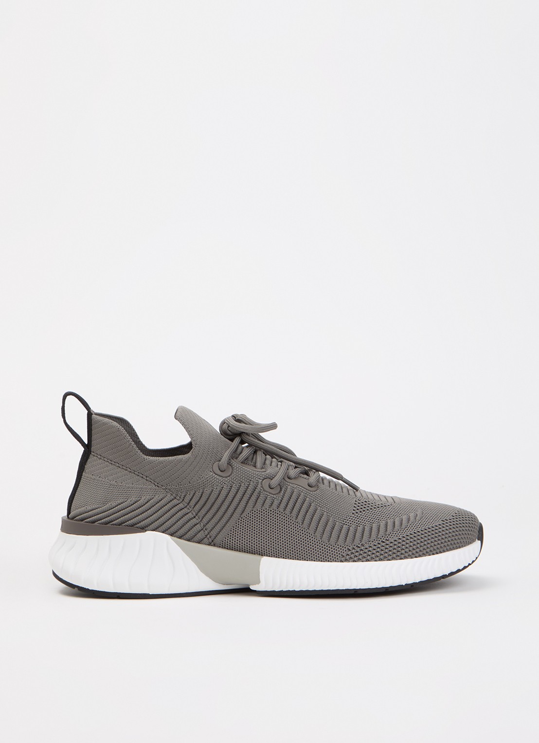 Boggi Milano Sneaker van mesh met logo - voorkant 5 grijs