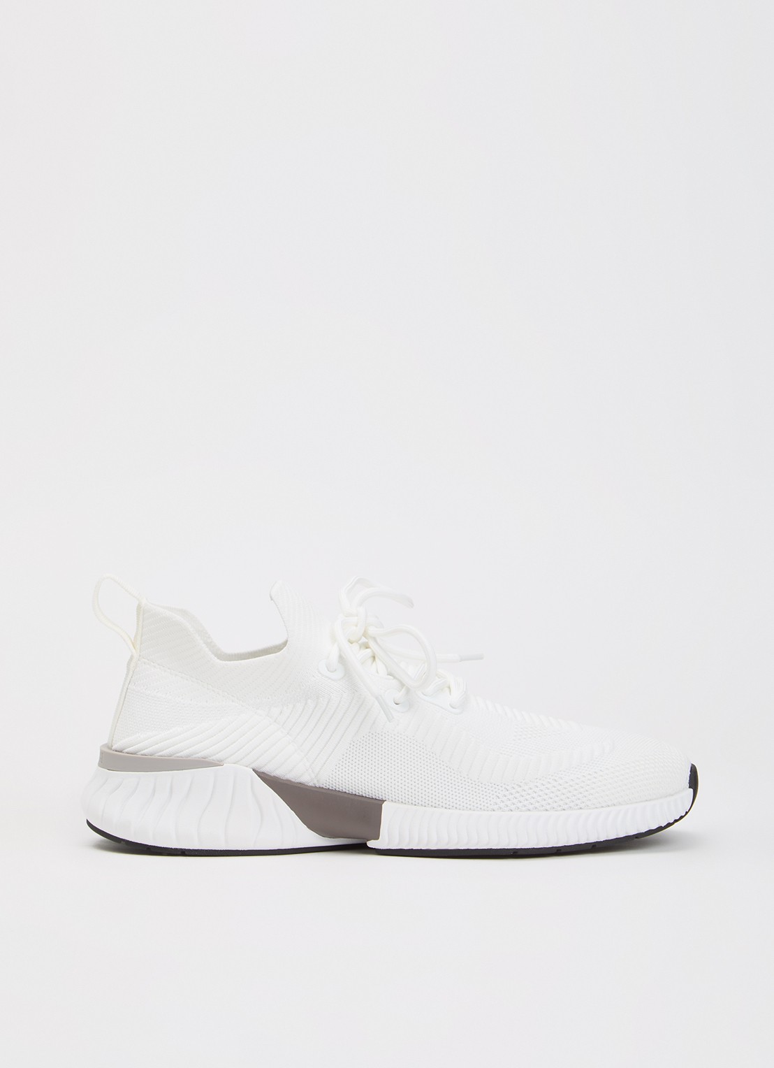 Boggi Milano Sneaker van mesh met logo - voorkant 5 wit