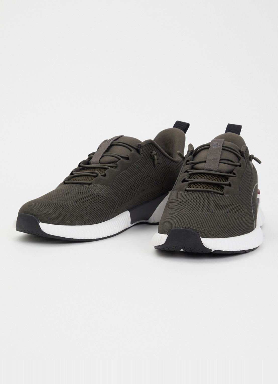 Boggi Milano Sneaker van mesh - detail 2 legergroen