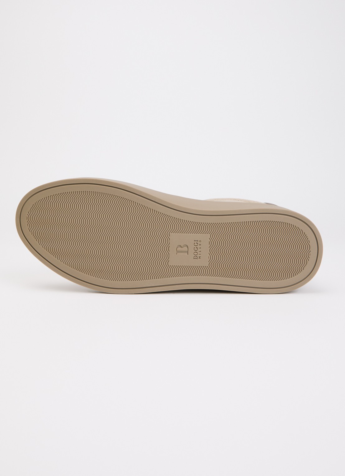 Boggi Milano Sneaker van suède - detail 4 beige