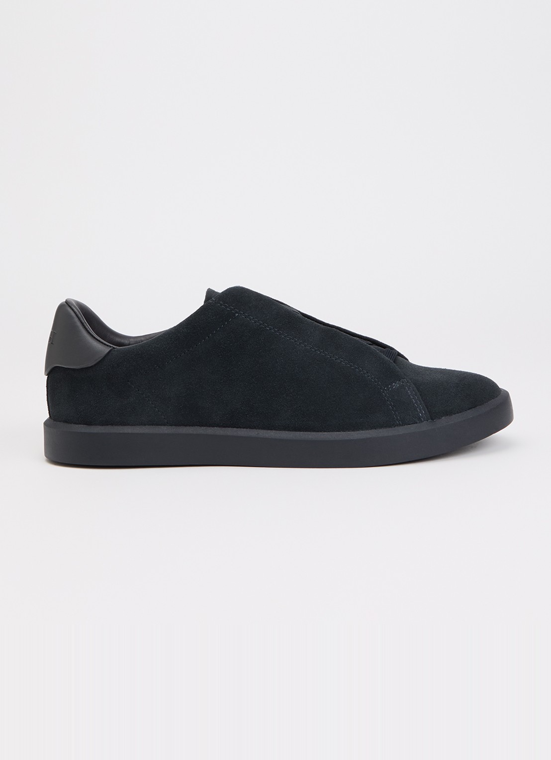 Boggi Milano Sneaker van suède - voorkant donkerblauw