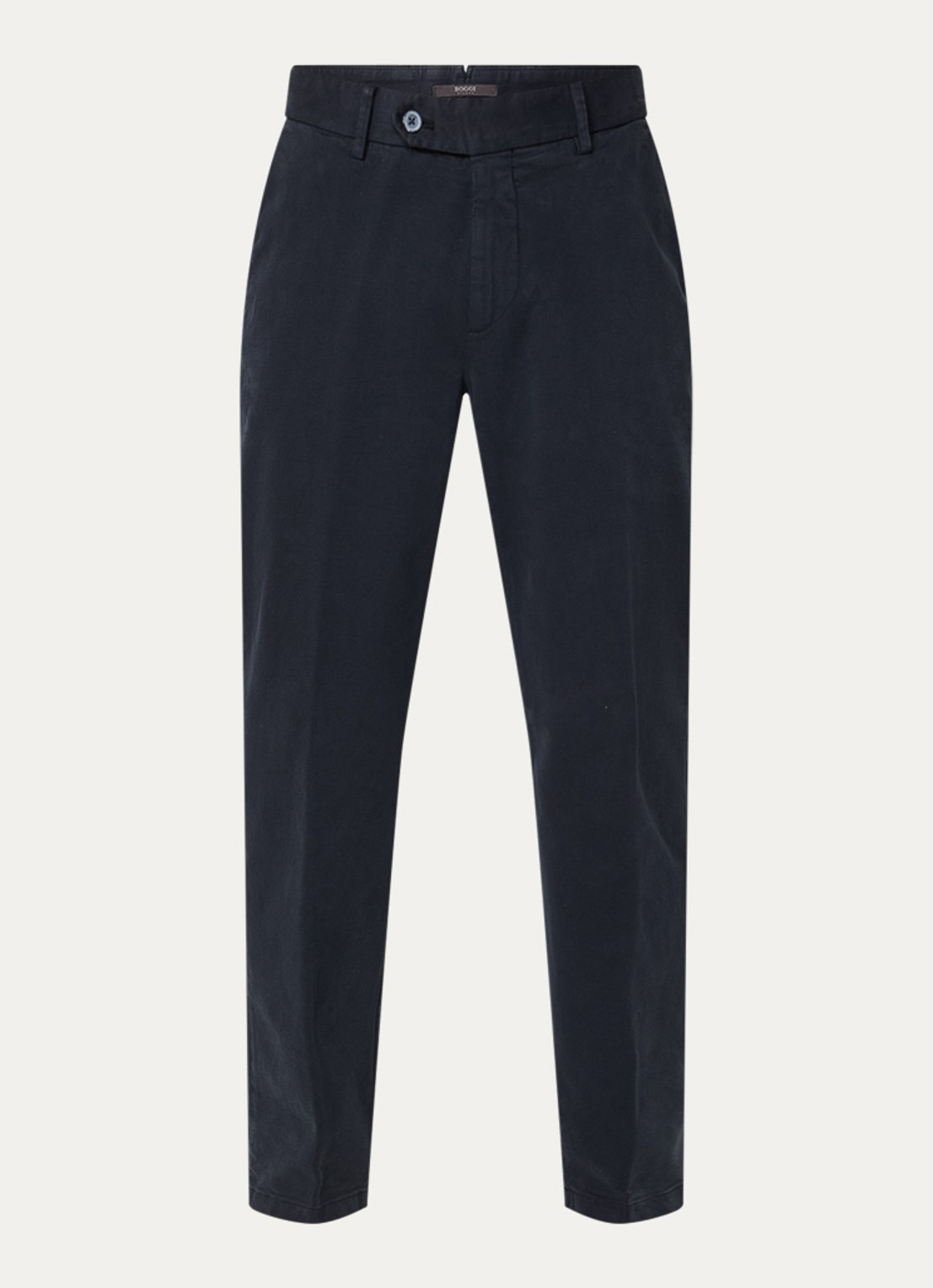 Boggi Milano Straight fit chino met steekzakken - voorkant 4 donkerblauw