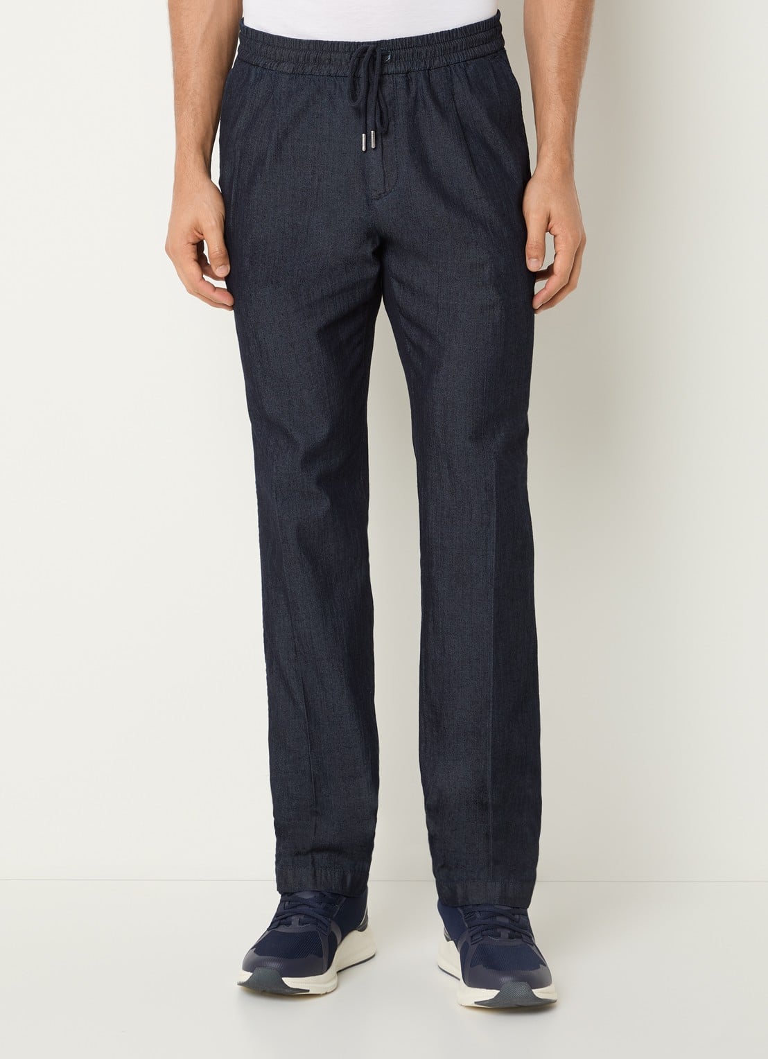 Boggi Milano Straight fit chino met steekzakken - detail 4 indigo