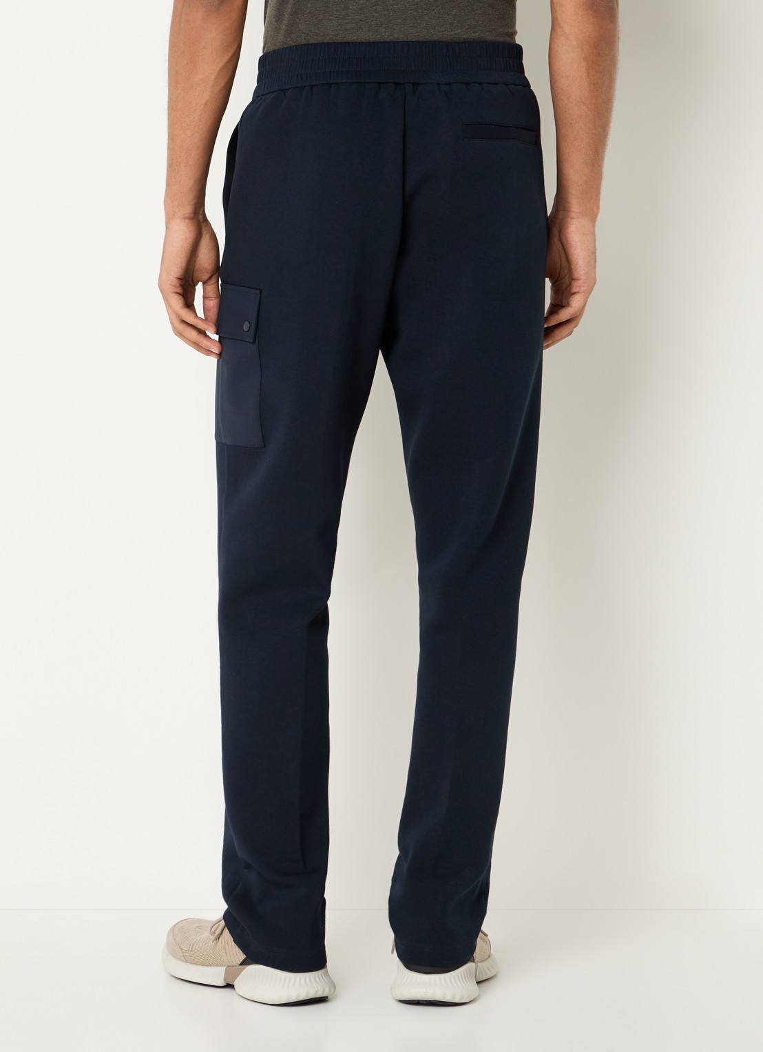 Boggi Milano Straight fit chino met steekzakken - achterkant 5 donkerblauw