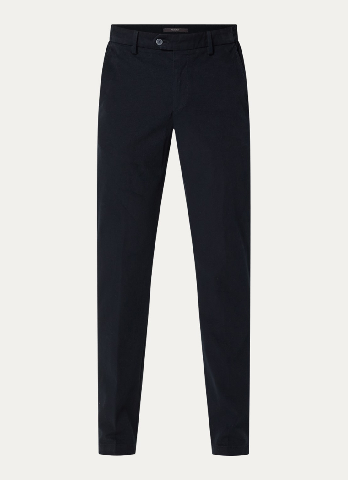 Boggi Milano Straight fit chino met steekzakken - voorkant 4 donkerblauw