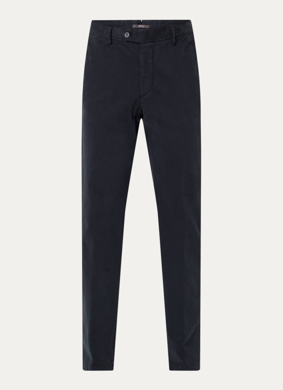 Boggi Milano Straight fit chino met steekzakken - voorkant 3 donkerblauw
