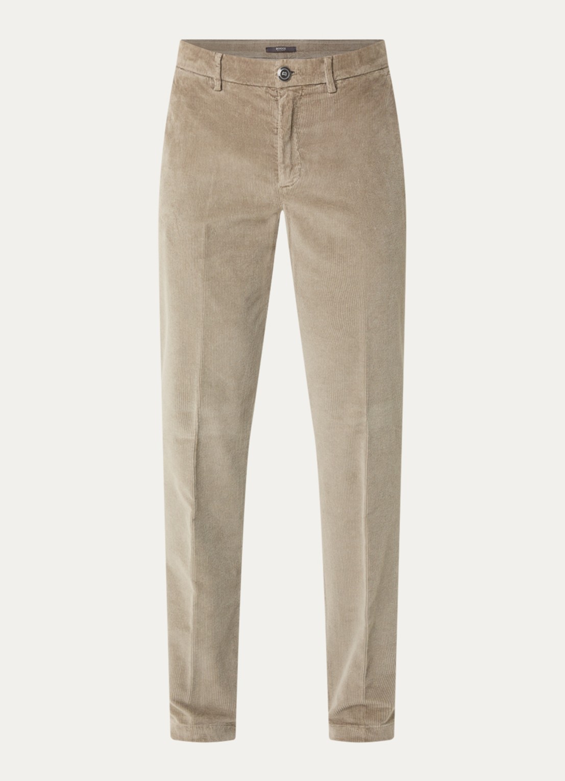 Boggi Milano Straight fit chino met structuur en steekzakken - voorkant 4 beige