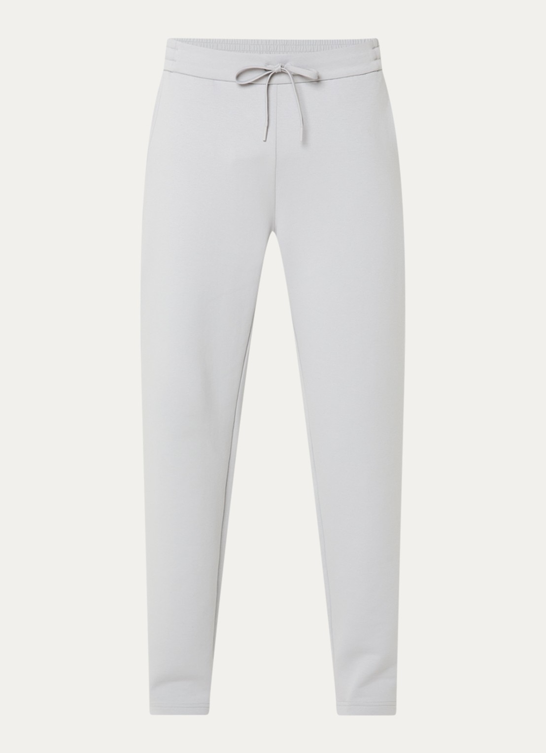 Boggi Milano Straight fit joggingbroek met steekzakken - voorkant 4 lichtgrijs
