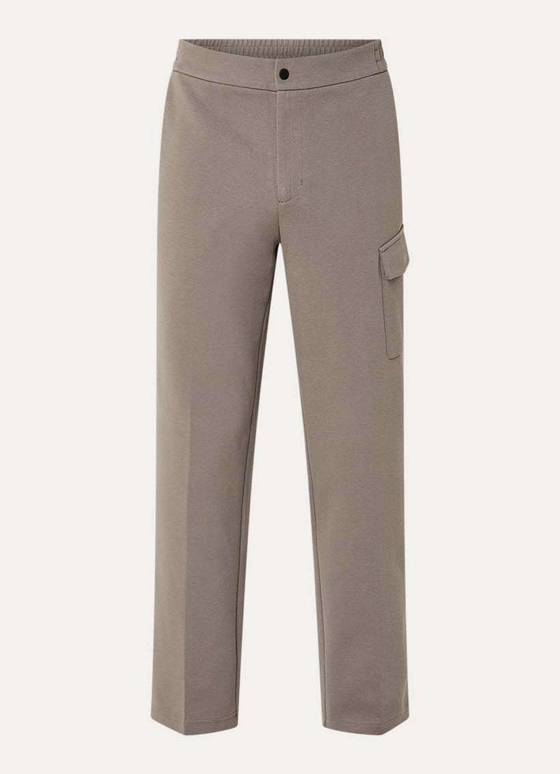 Boggi Milano Straight fit pantalon met steekzakken - voorkant 2 grijs