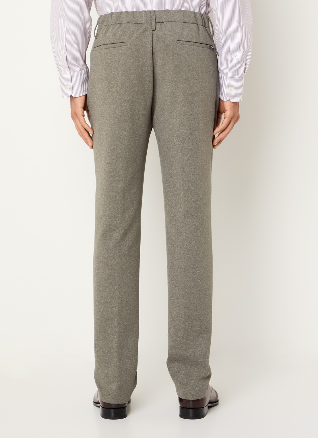 Boggi Milano Straight fit pantalon met steekzakken - achterkant 5 grijs