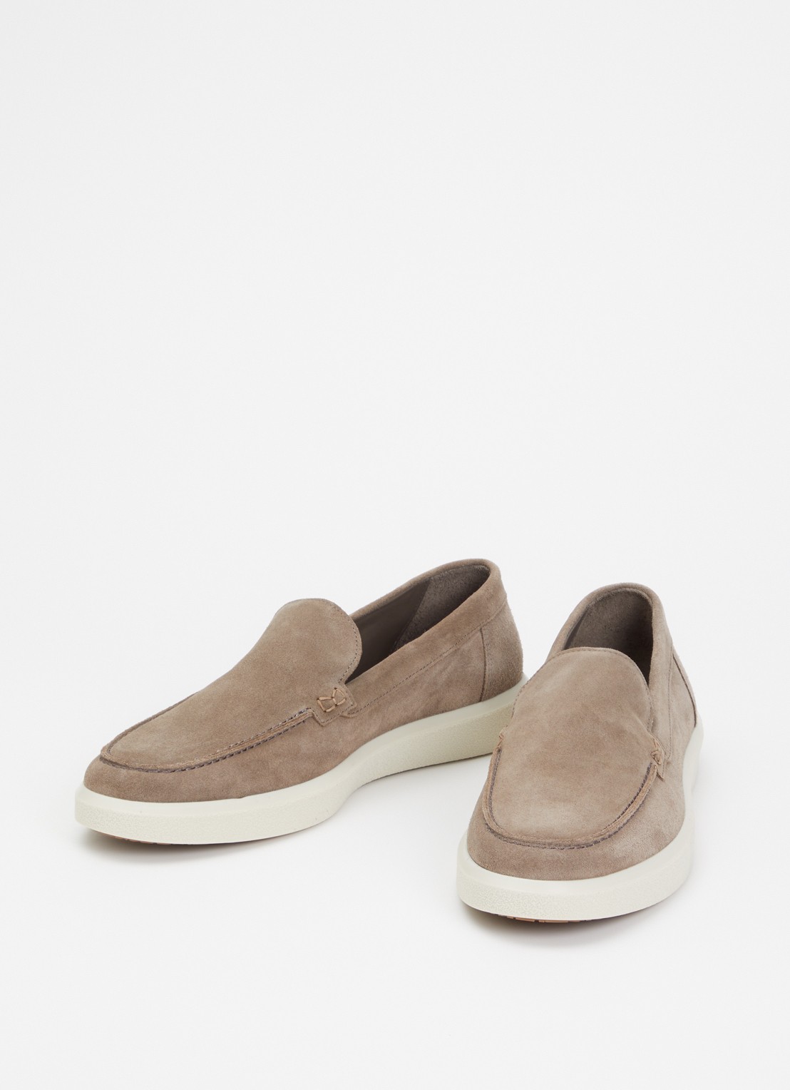 Boggi Milano Stratus slip-on van suède - detail 2 lichtbruin