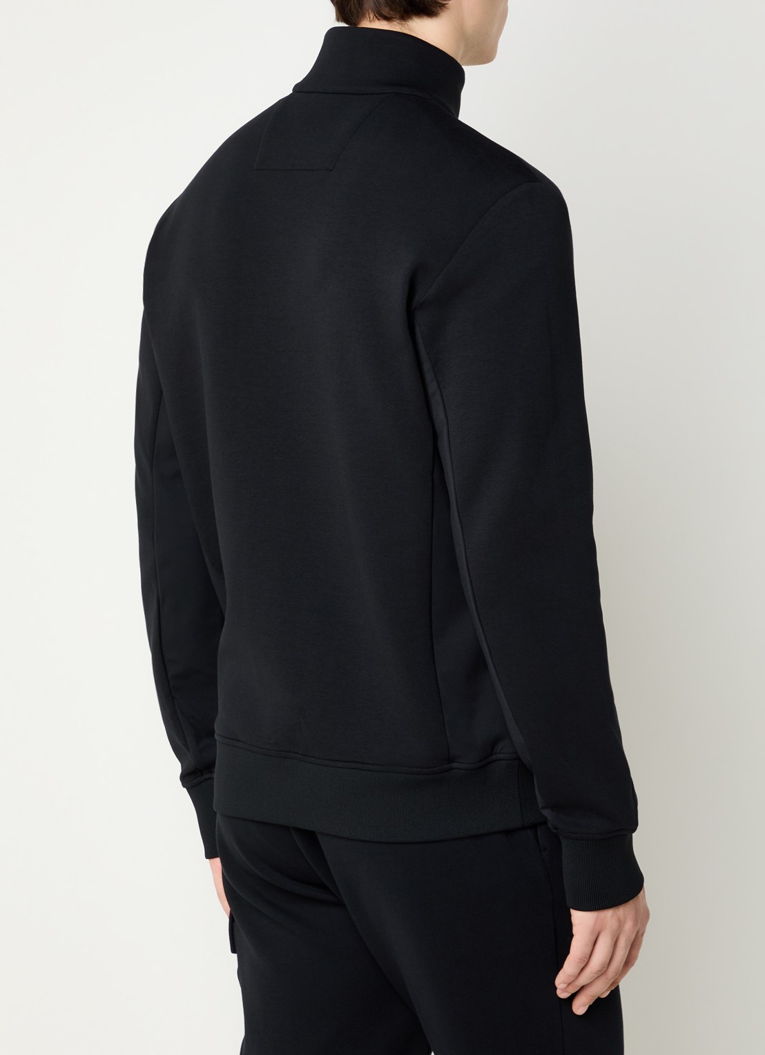 Boggi Milano Sweatvest met borstzak - achterkant 4 zwart