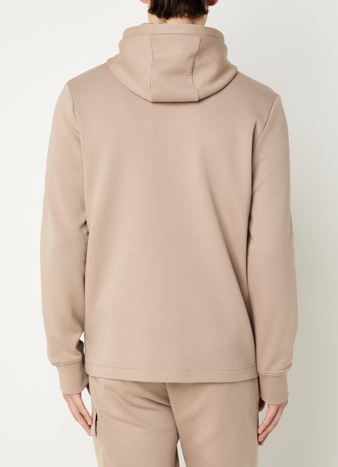 Boggi Milano Sweatvest met capuchon - achterkant 5 camel