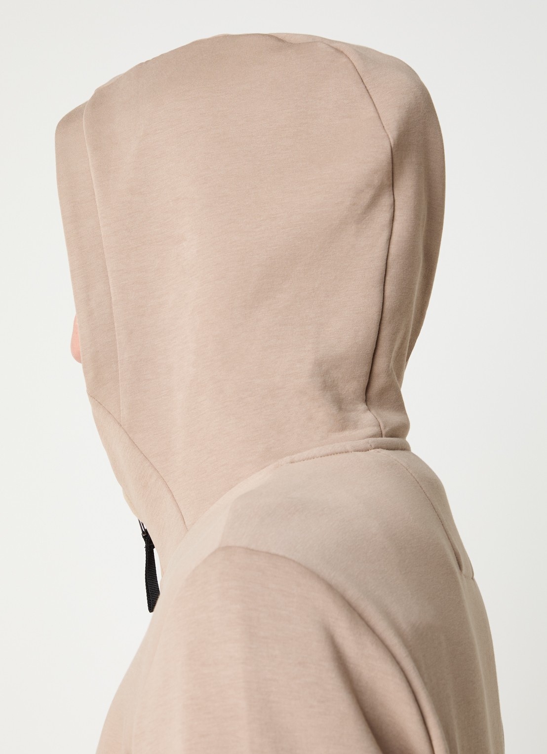 Boggi Milano Sweatvest met capuchon - detail 2 camel