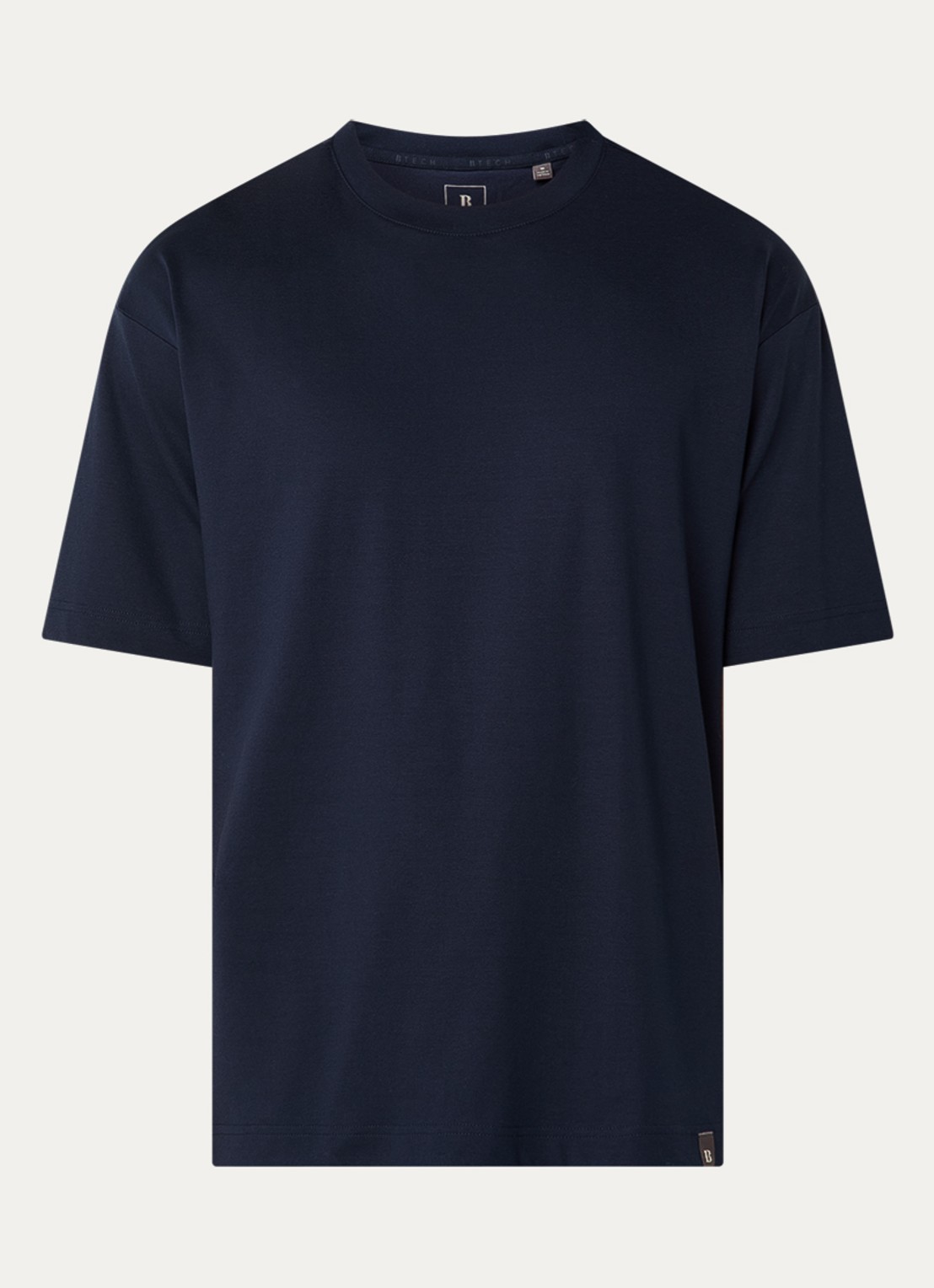 Boggi Milano T-shirt met ronde hals - voorkant 3 donkerblauw