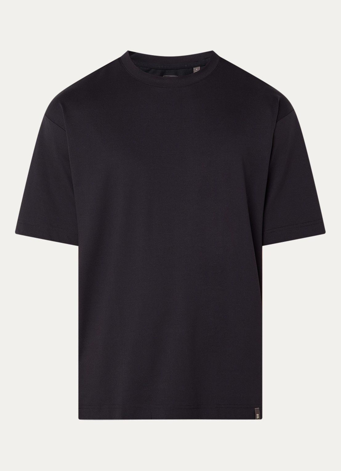 Boggi Milano T-shirt met ronde hals - voorkant 3 zwart