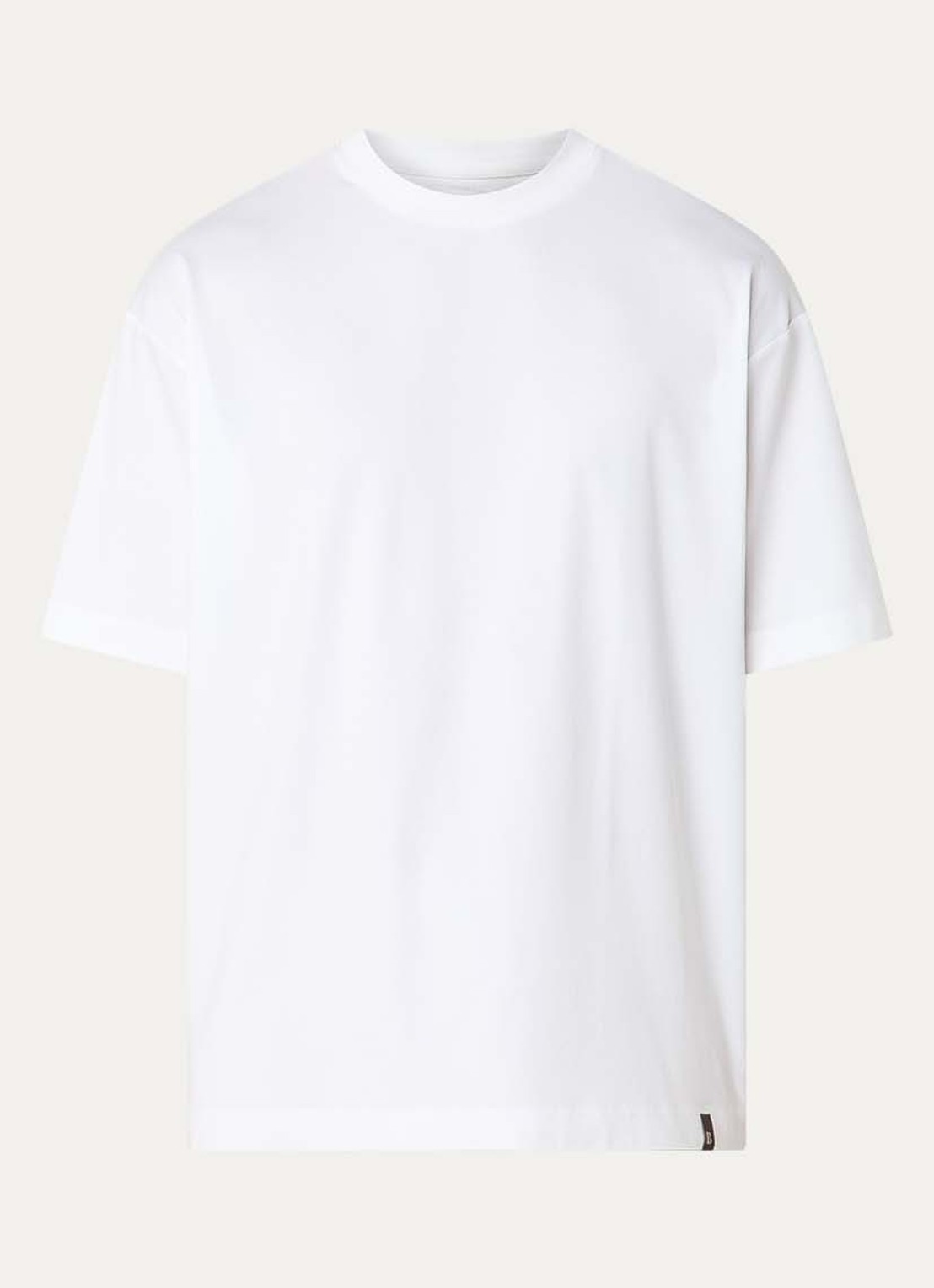 Boggi Milano T-shirt met ronde hals - voorkant 2 wit