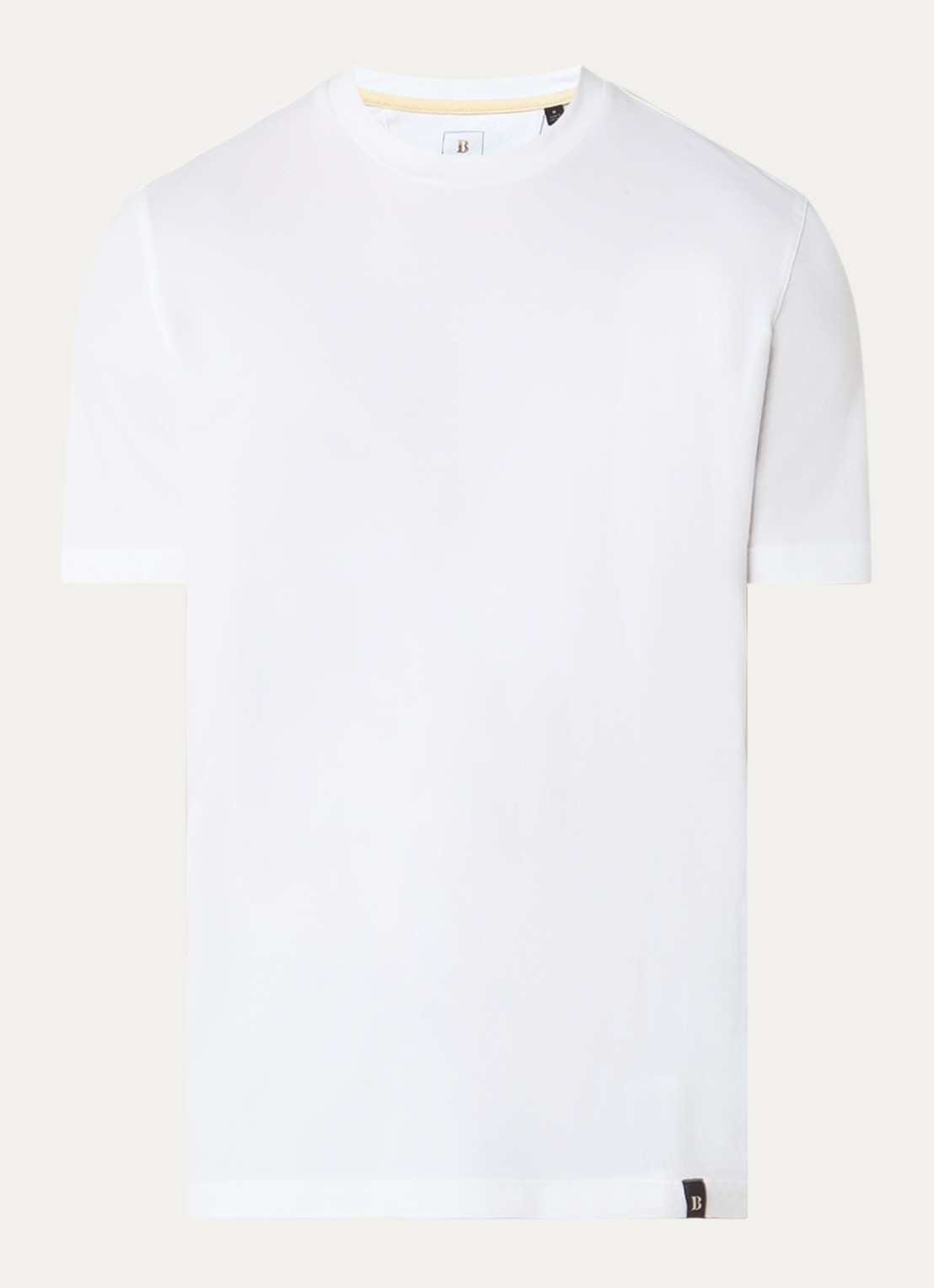 Boggi Milano T-shirt met ronde hals - voorkant 3 wit