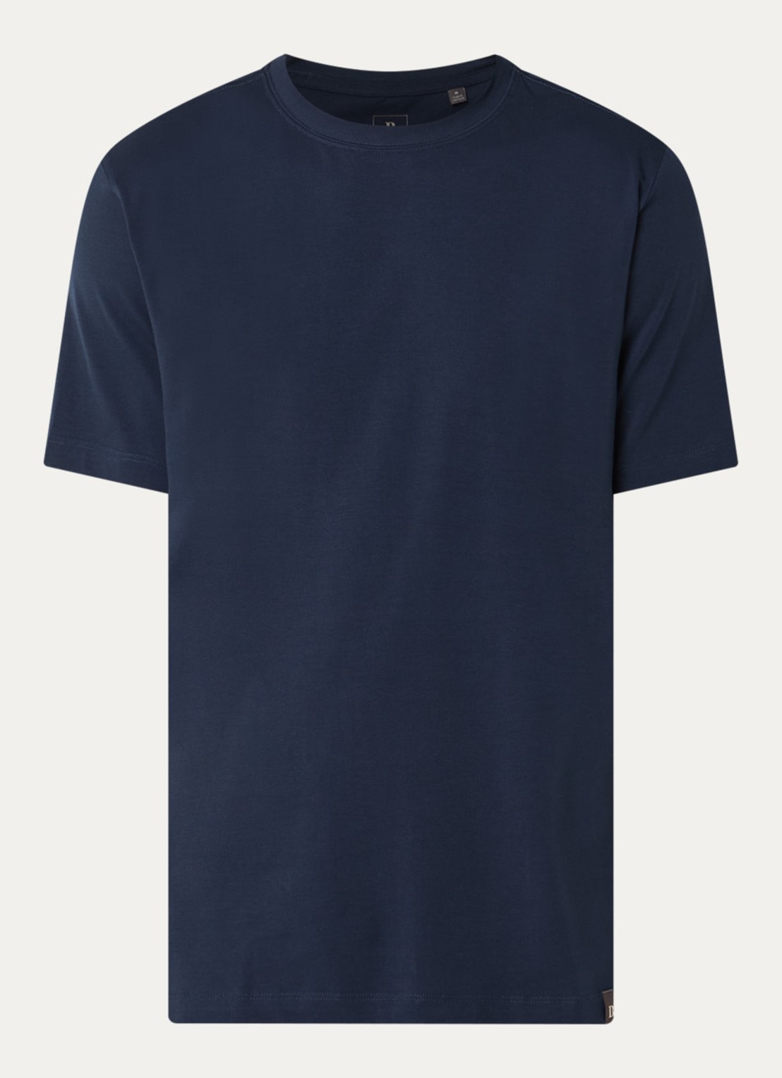 Boggi Milano T-shirt met ronde hals - voorkant 2 donkerblauw