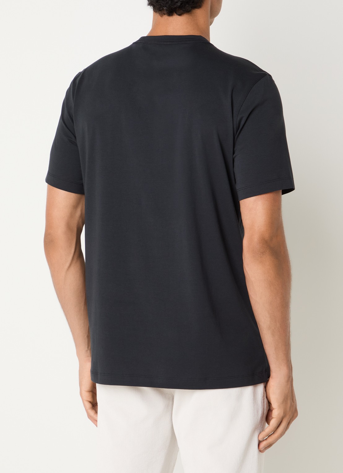 Boggi Milano T-Shirt met ronde hals - achterkant zwart
