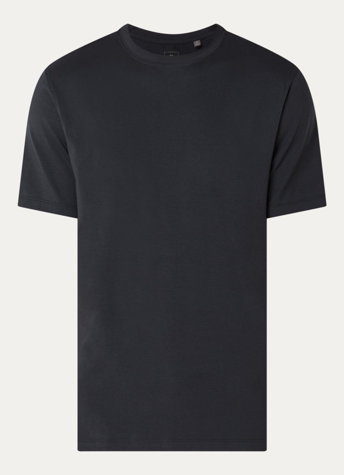 Boggi Milano T-Shirt met ronde hals - voorkant 2 zwart