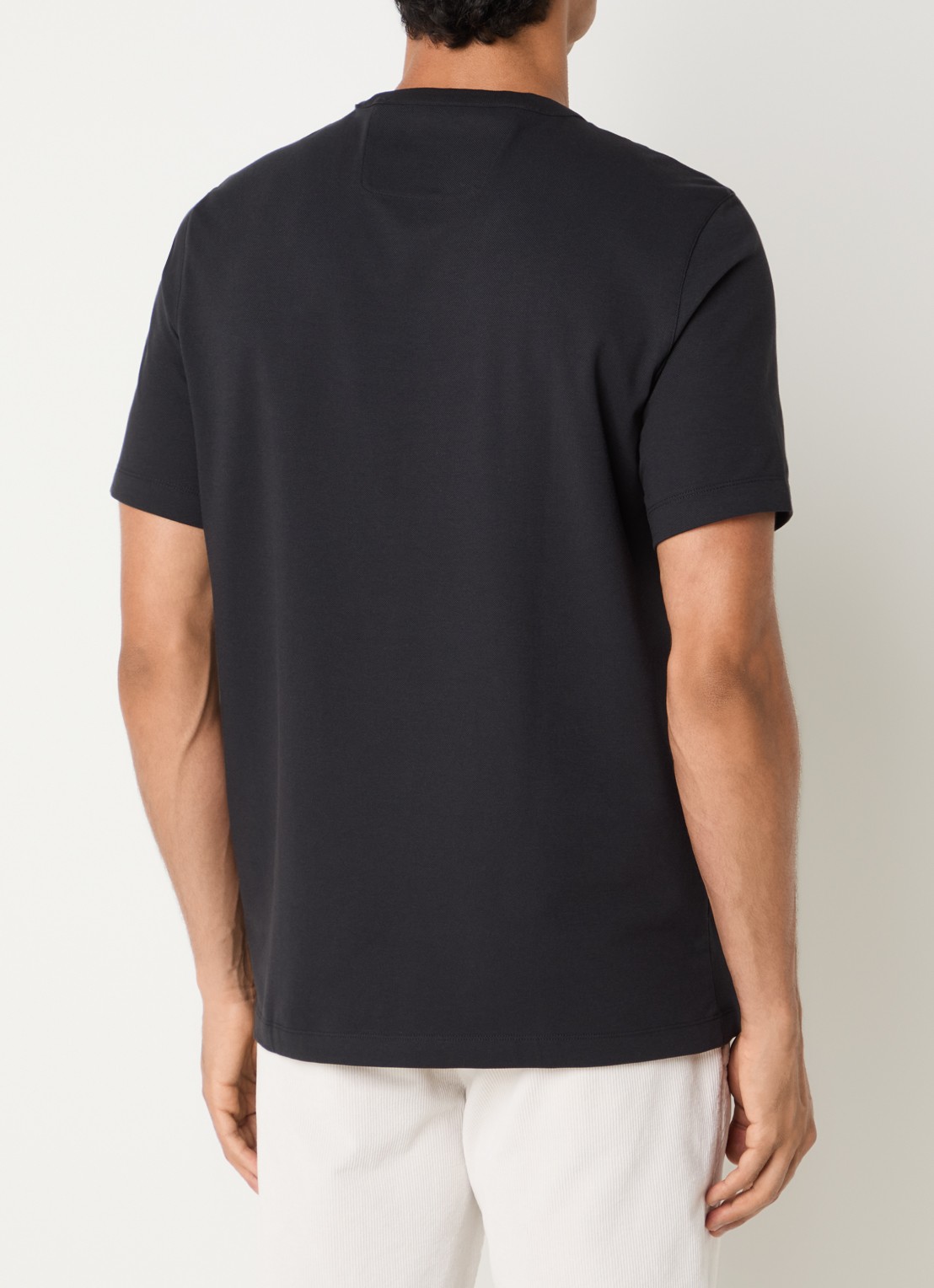 Boggi Milano T-Shirt met ronde hals - achterkant 4 zwart