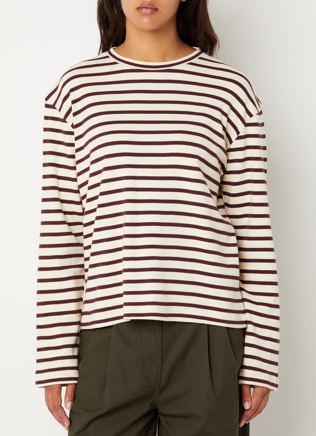 Boii Studios Nete longsleeve met print - detail beige