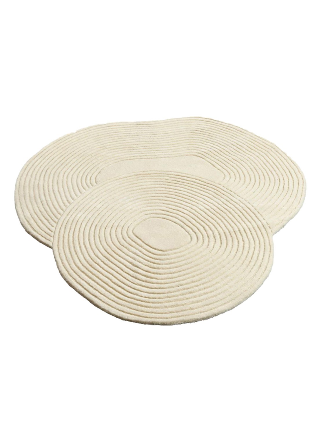 Bolia Zen Shaped vloerkleed 140 x 145 cm - voorkant beige