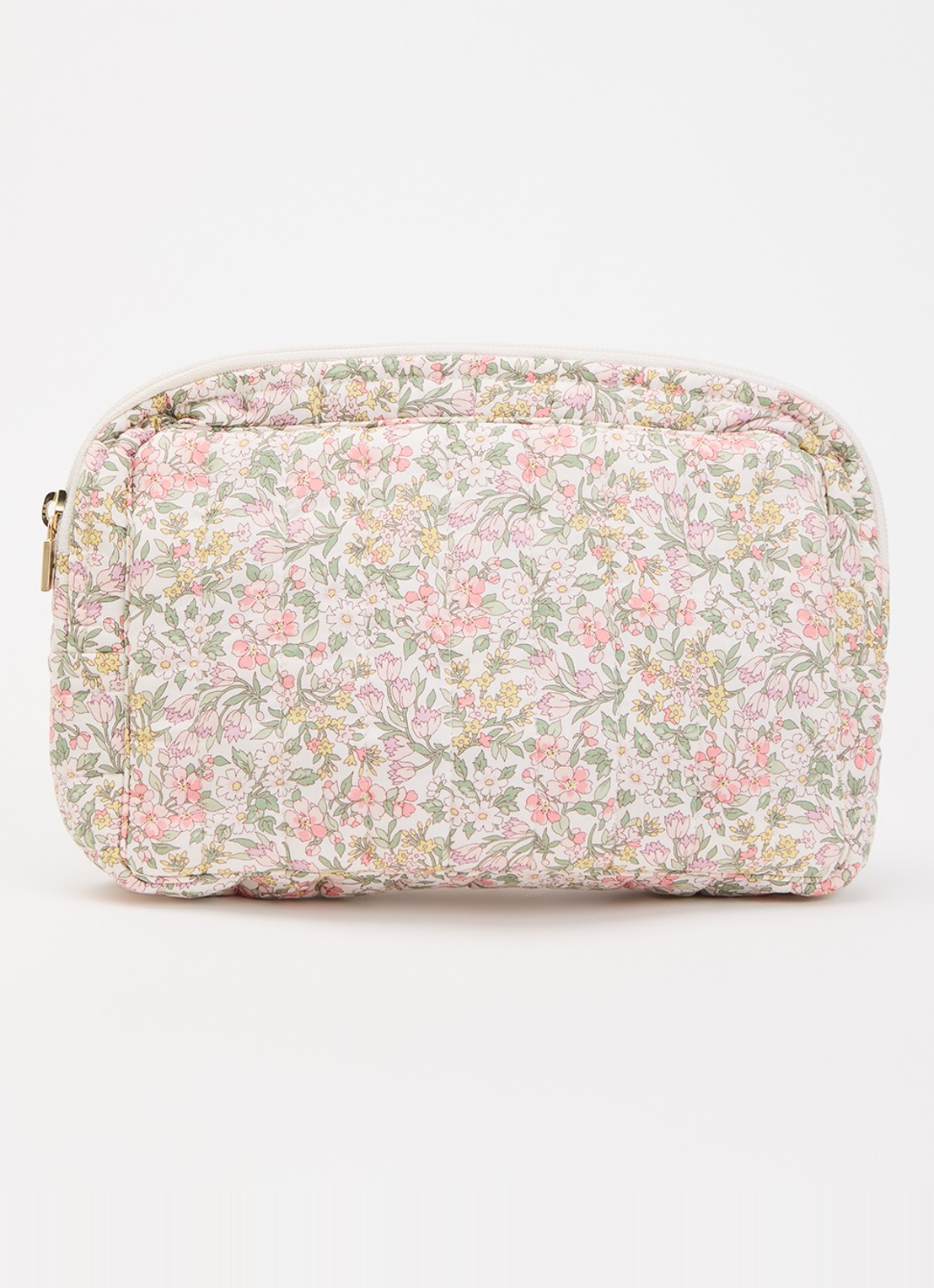Bon Dep Liberty Nazanin small toilettas met bloemenprint  - voorkant roze