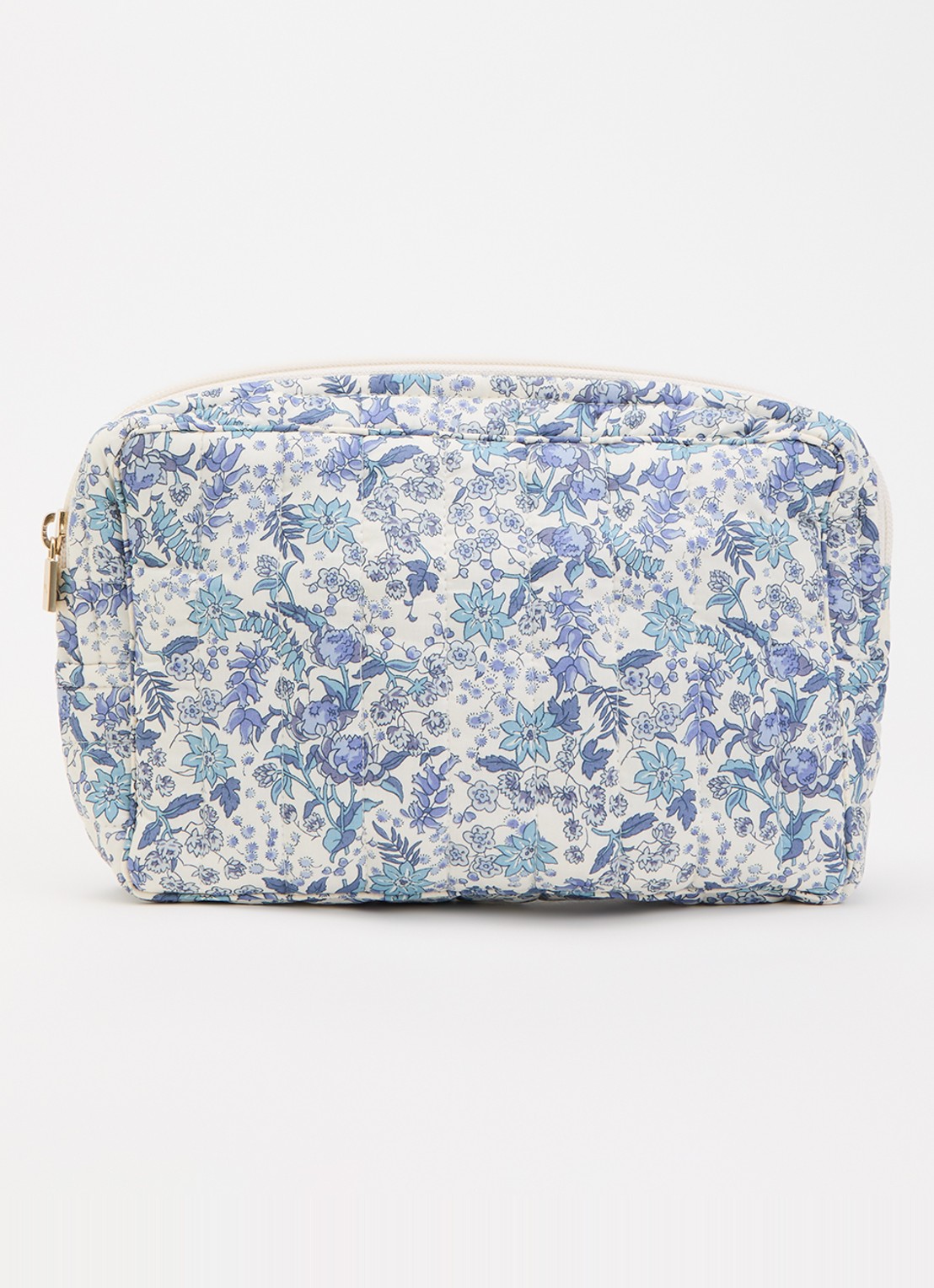 Bon Dep Liberty Serruria small toilettas met bloemenprint  - voorkant blauw