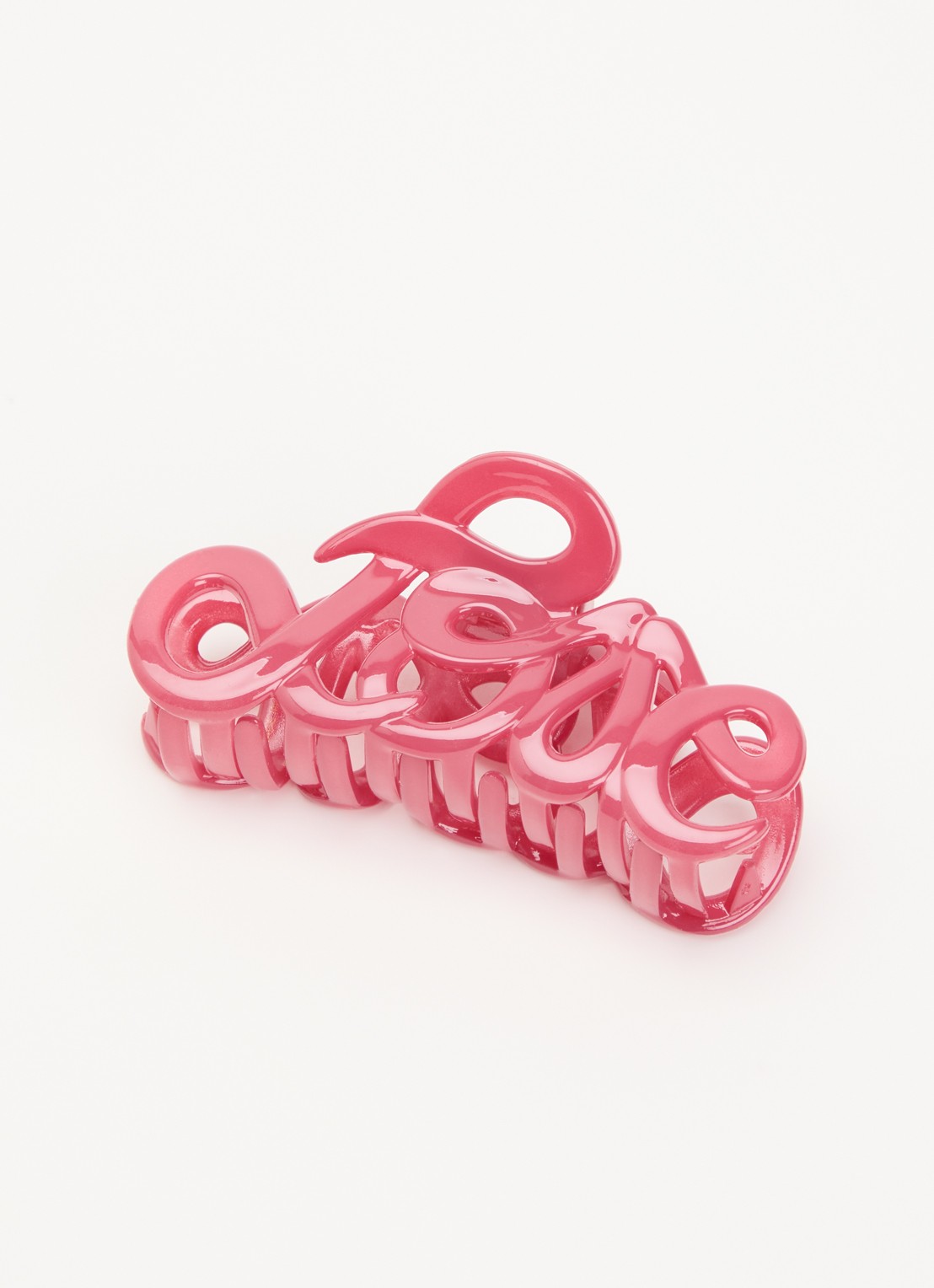 Bon Dep Love haarclip 8 cm  - detail 2 roze