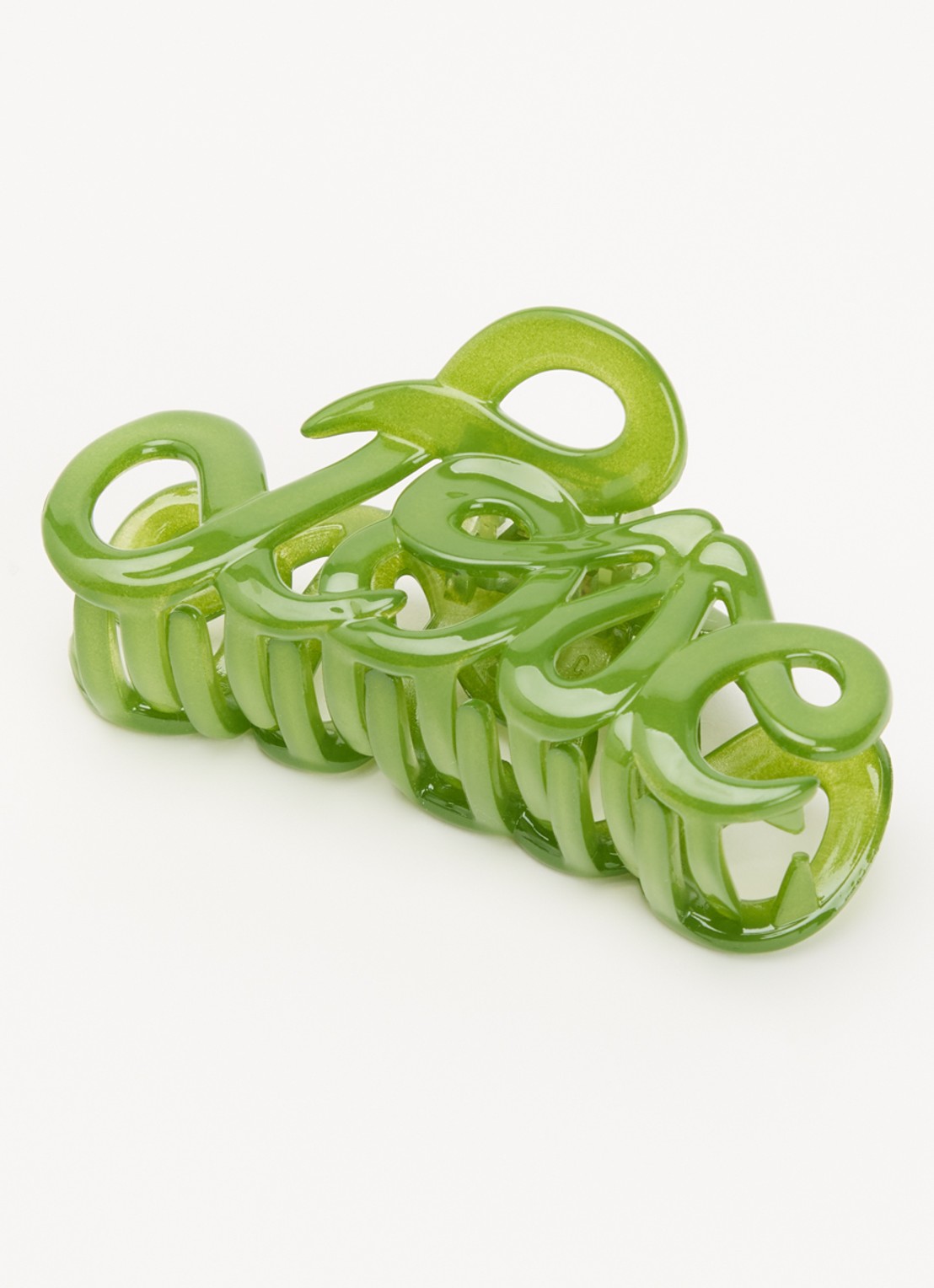 Bon Dep Love haarclip 8 cm  - detail groen
