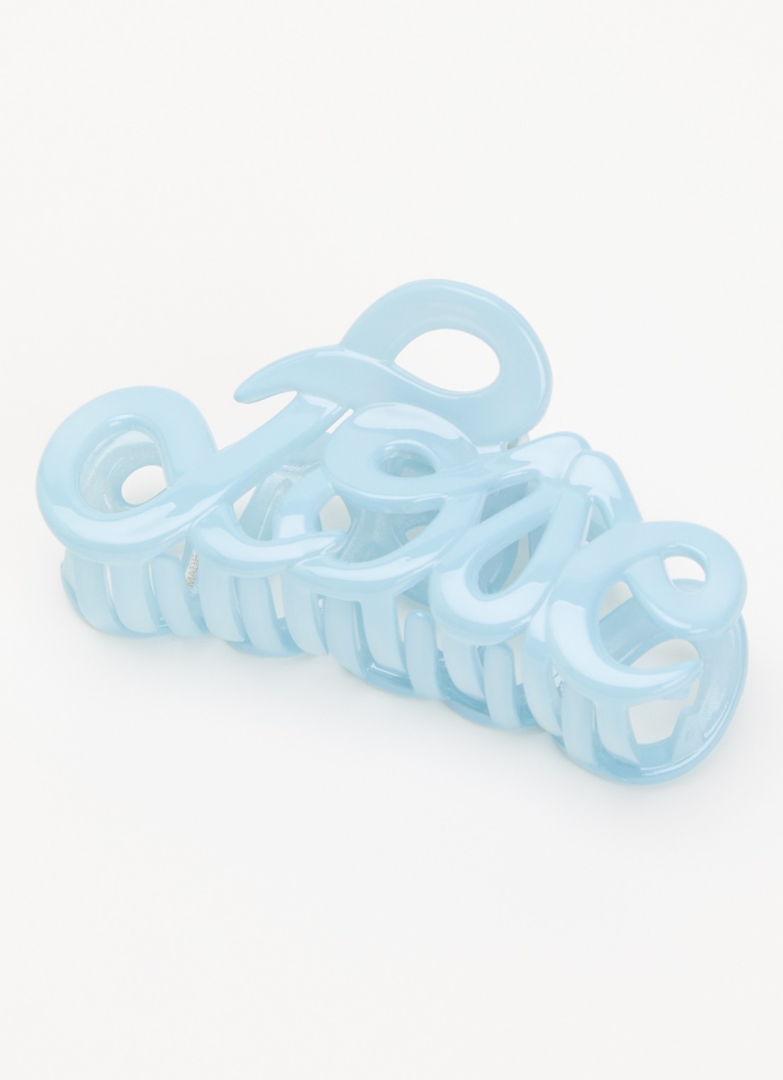 Bon Dep Love haarclip 8 cm  - detail 2 lichtblauw