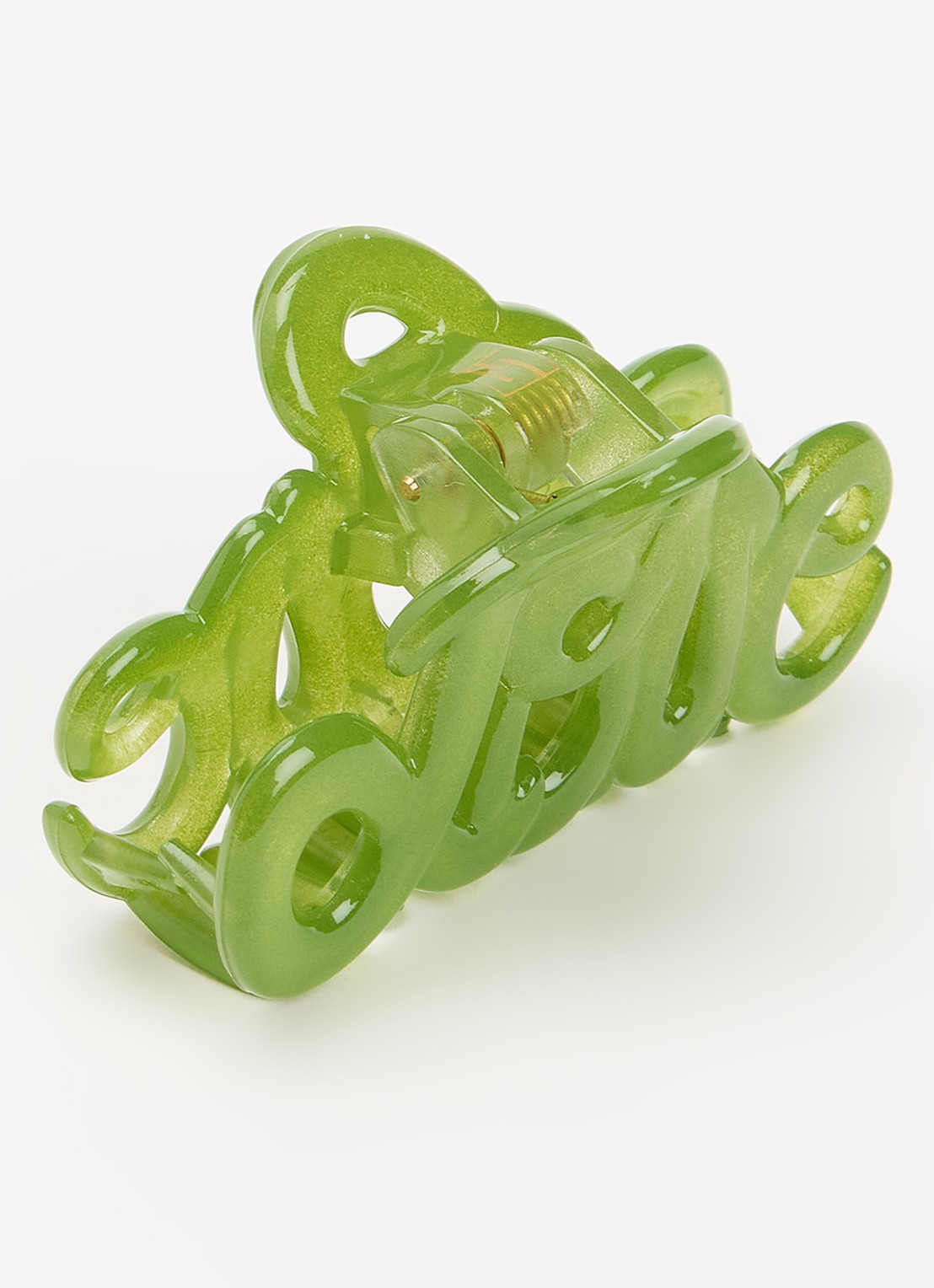 Bon Dep Love haarklem 5 cm - voorkant groen