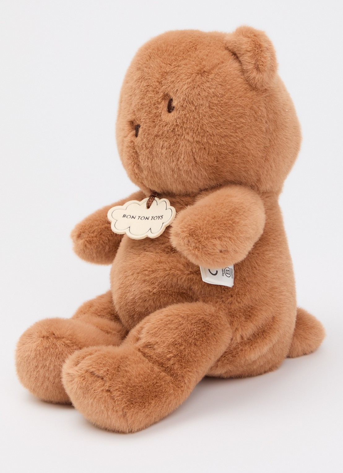 Bon Ton Toys Bobo Bear knuffel - voorkant 2 bruin