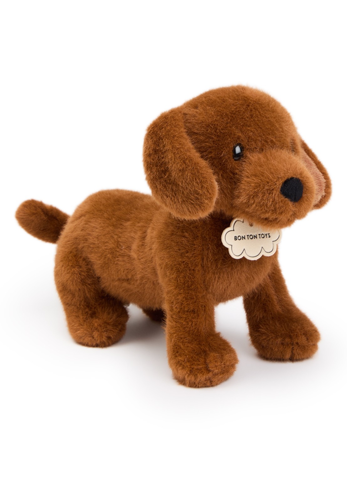 Bon Ton Toys Dax The Dog knuffel - voorkant bruin