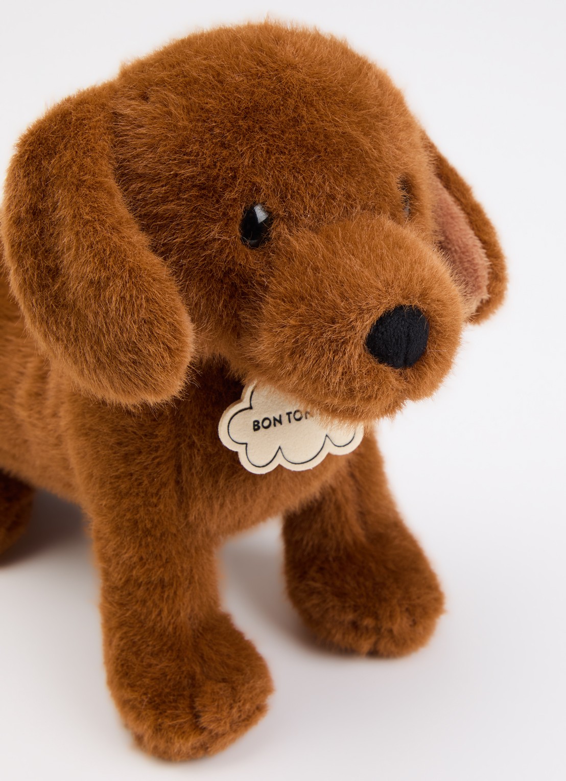 Bon Ton Toys Dax The Dog knuffel - voorkant 2 bruin