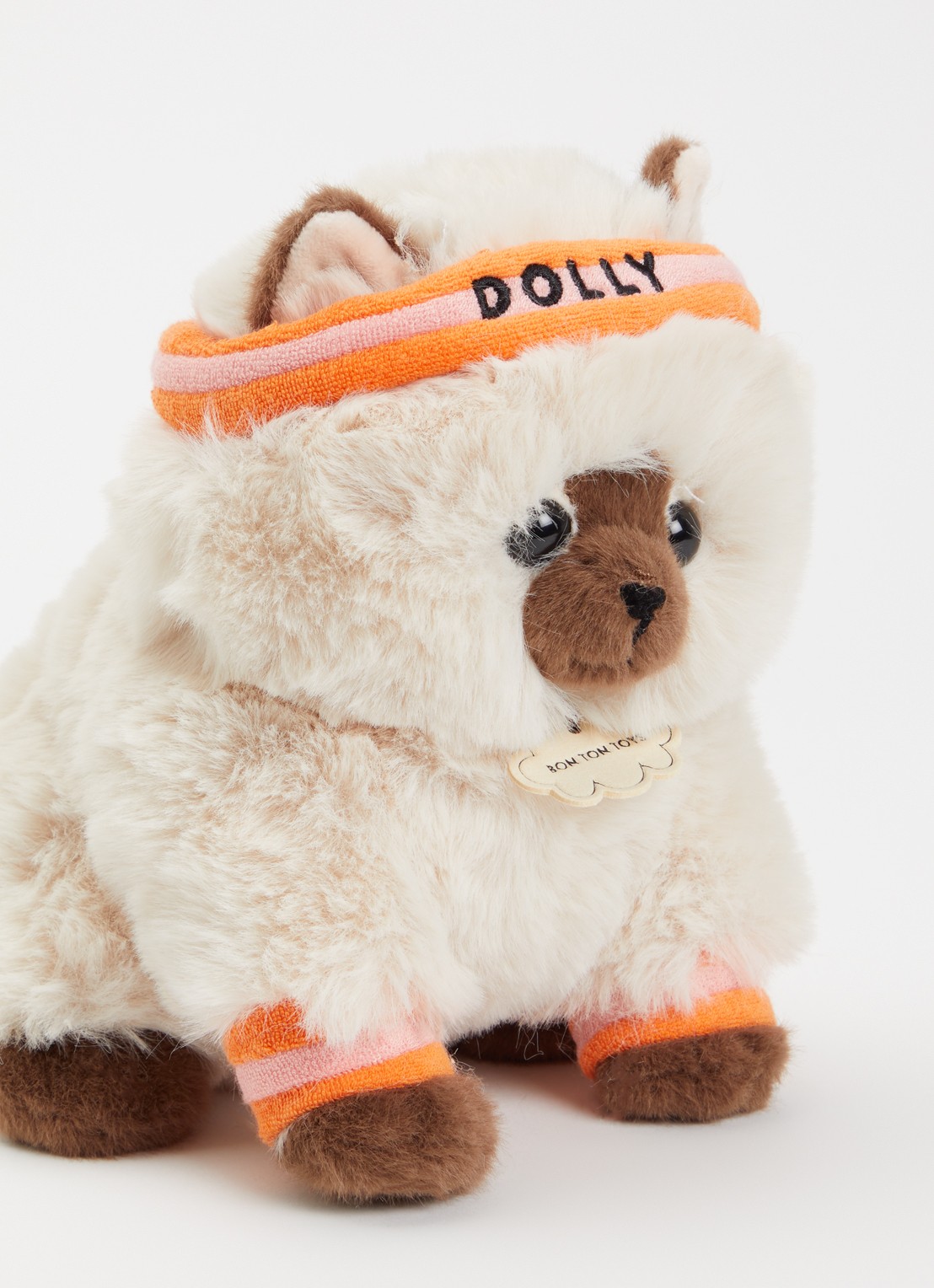 Bon Ton Toys Dolly The Ragdoll knuffel - voorkant 2 creme