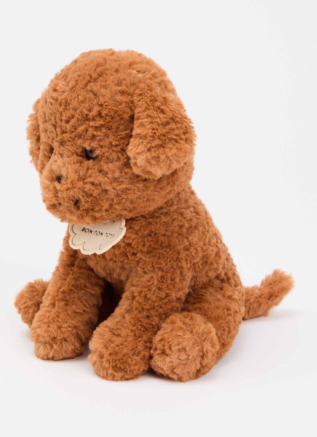 Bon Ton Toys Stacy The Labradoodle knuffel - voorkant 2 bruin