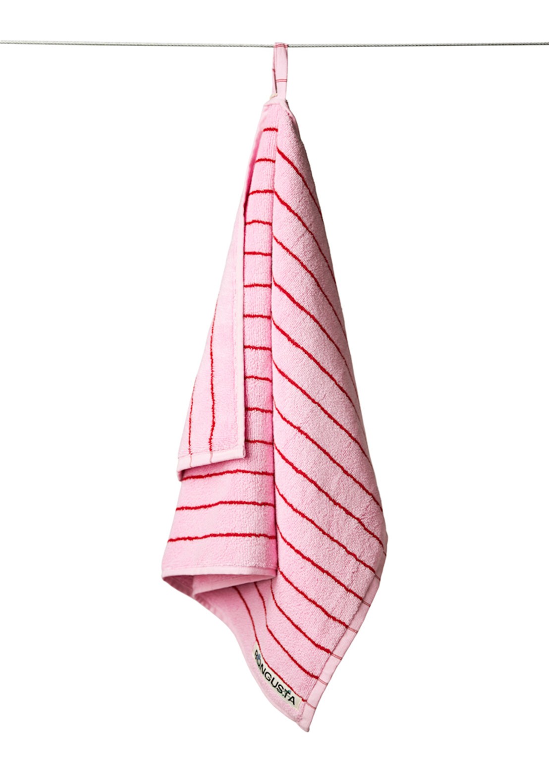 Bongusta Naram badhanddoek - 600 gr/m2 - 50 x 80 cm - voorkant lichtroze