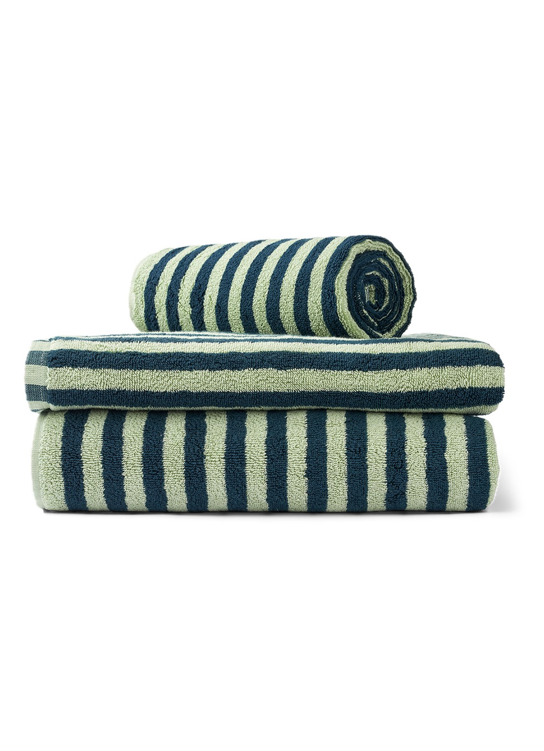Bongusta Naram badhanddoek - 600 gr/m2 - 70 x 140 cm - detail 3 donkergroen