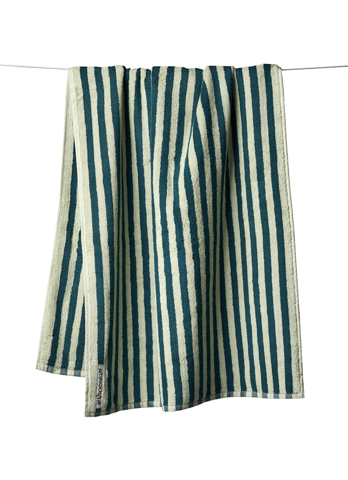Bongusta Naram badhanddoek - 600 gr/m2 - 70 x 140 cm - voorkant donkergroen