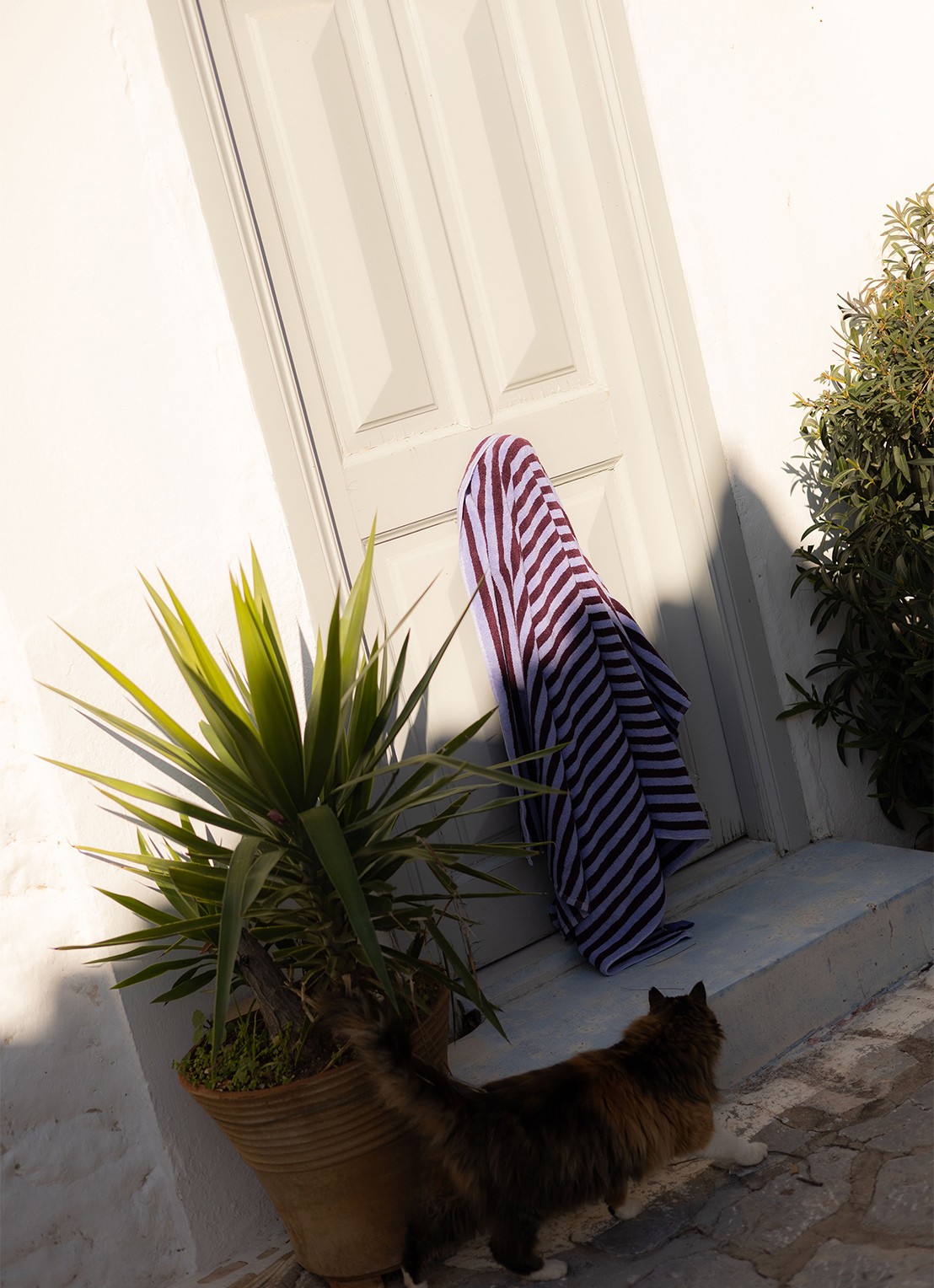 Bongusta Naram badhanddoek - 600 gr/m2 - 70 x 140 cm - voorkant 2 lavendel