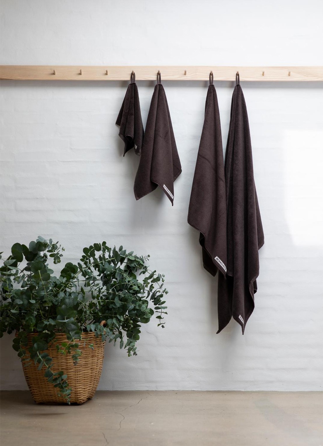 Bongusta Naram badlaken - 600 gr/m2 - 150 x 100 cm - detail 2 donkerbruin